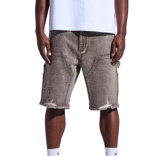 Crysp Denim | Crystal Jorts - Brown