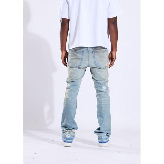 Crysp Denim | Arch Stacked Jeans - Light Blue