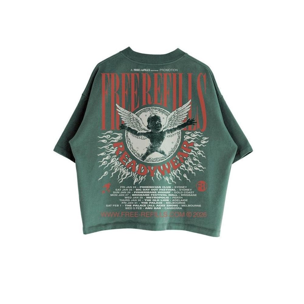 Free Refills |  Nirvana Tee - Green