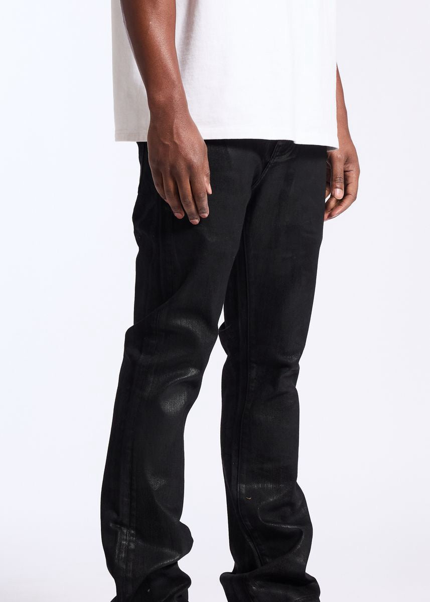 Embellish | Raider Stacked Pants - Black Wax