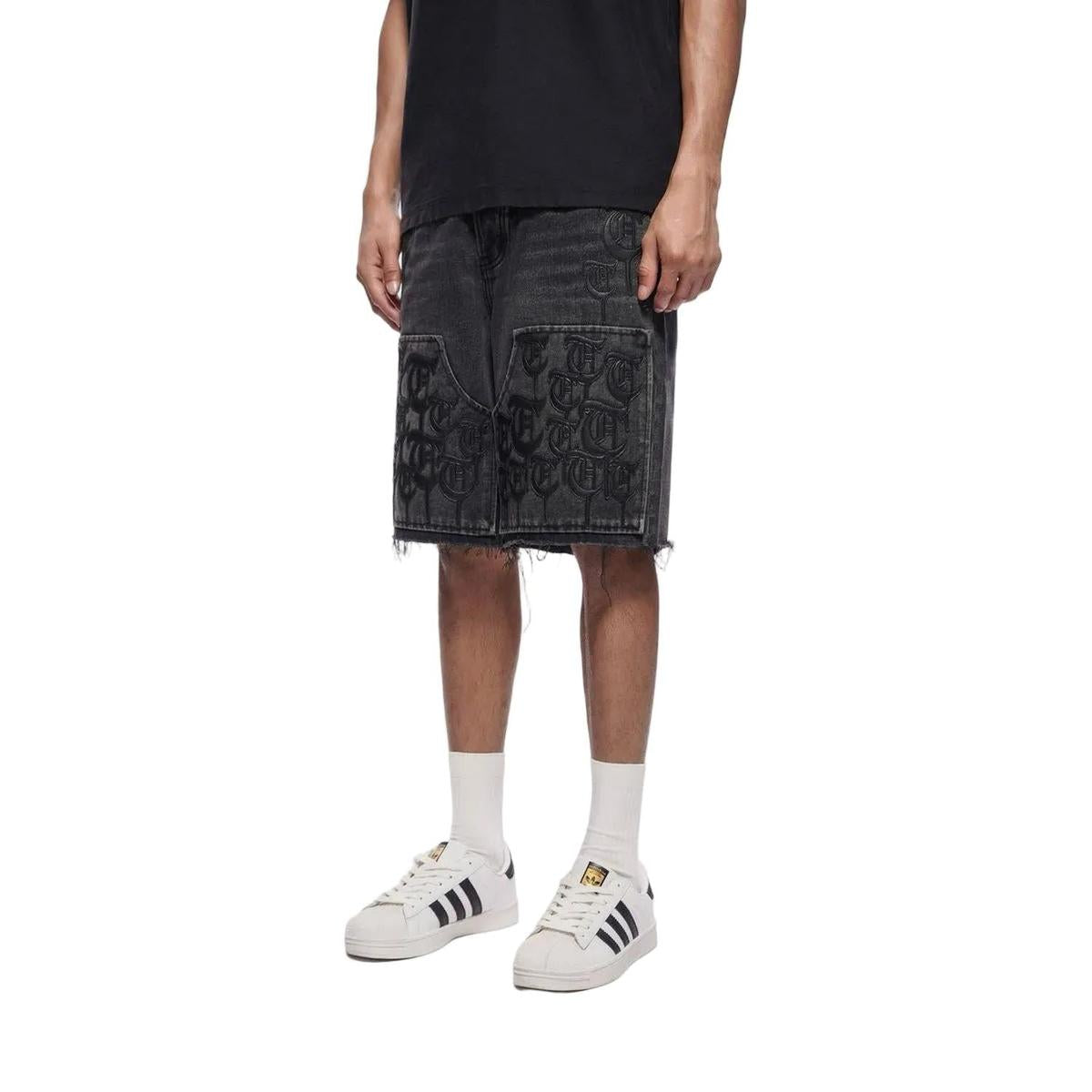 Trnchs | Script Jorts - Black Wash