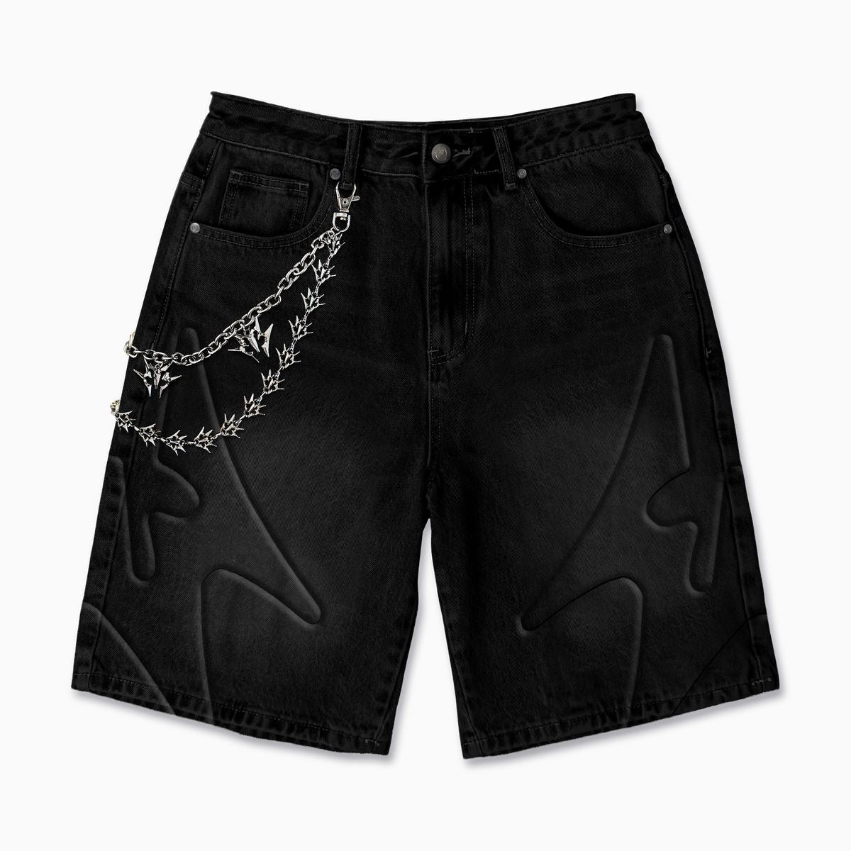 Melee | Shogun Embossed Denim Jorts