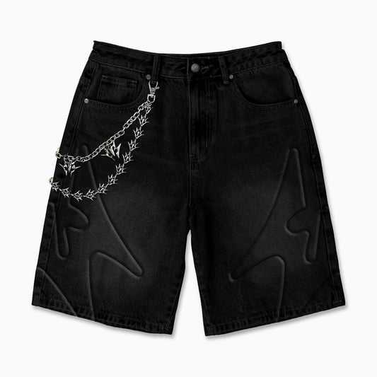 Melee | Shogun Embossed Denim Jorts