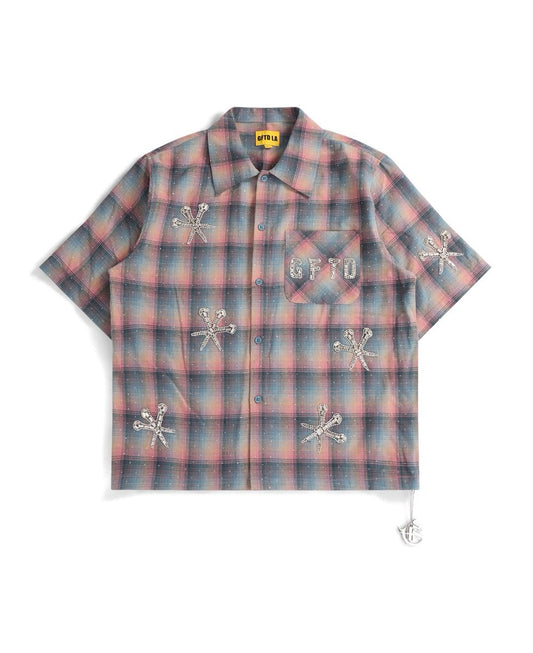 GFTD | Dagger Patch Button Up - Light Blue