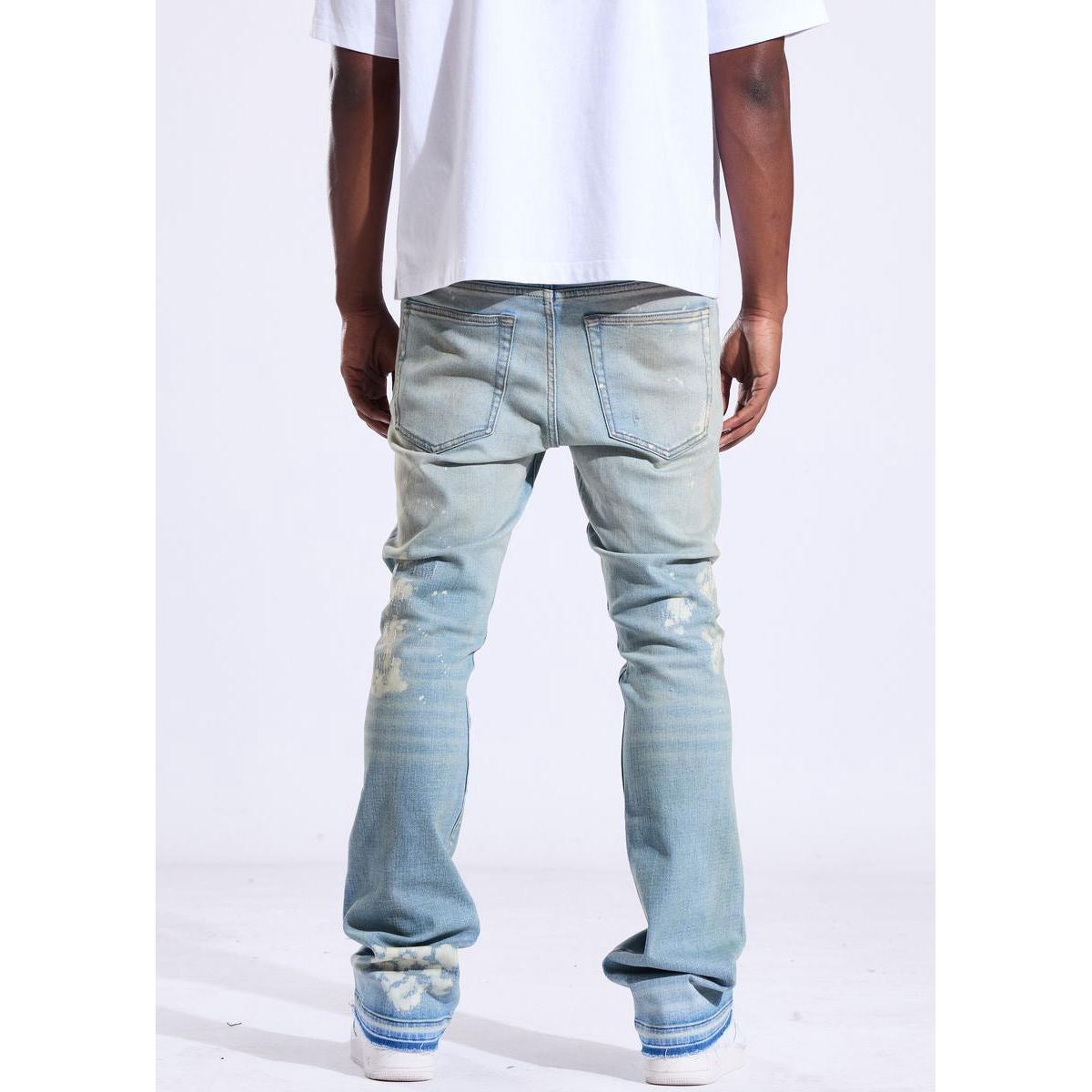 Crysp Denim | Arch Stacked Jeans - Light Blue
