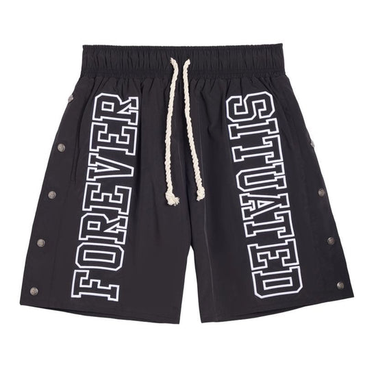 Forever Situated | Nylon Shorts - Black