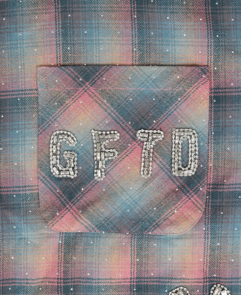 GFTD | Dagger Patch Button Up - Light Blue