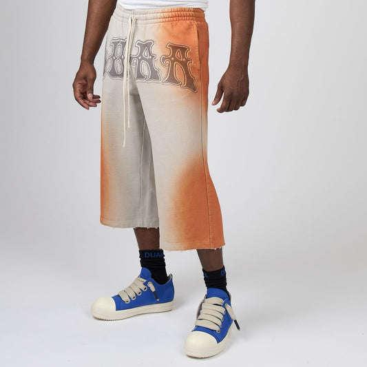 Duaa | Stone Capri Shorts - Orange
