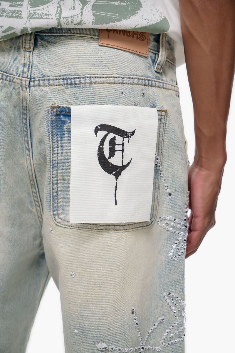 Trnchs | Venkel Jorts - Light Blue Wash