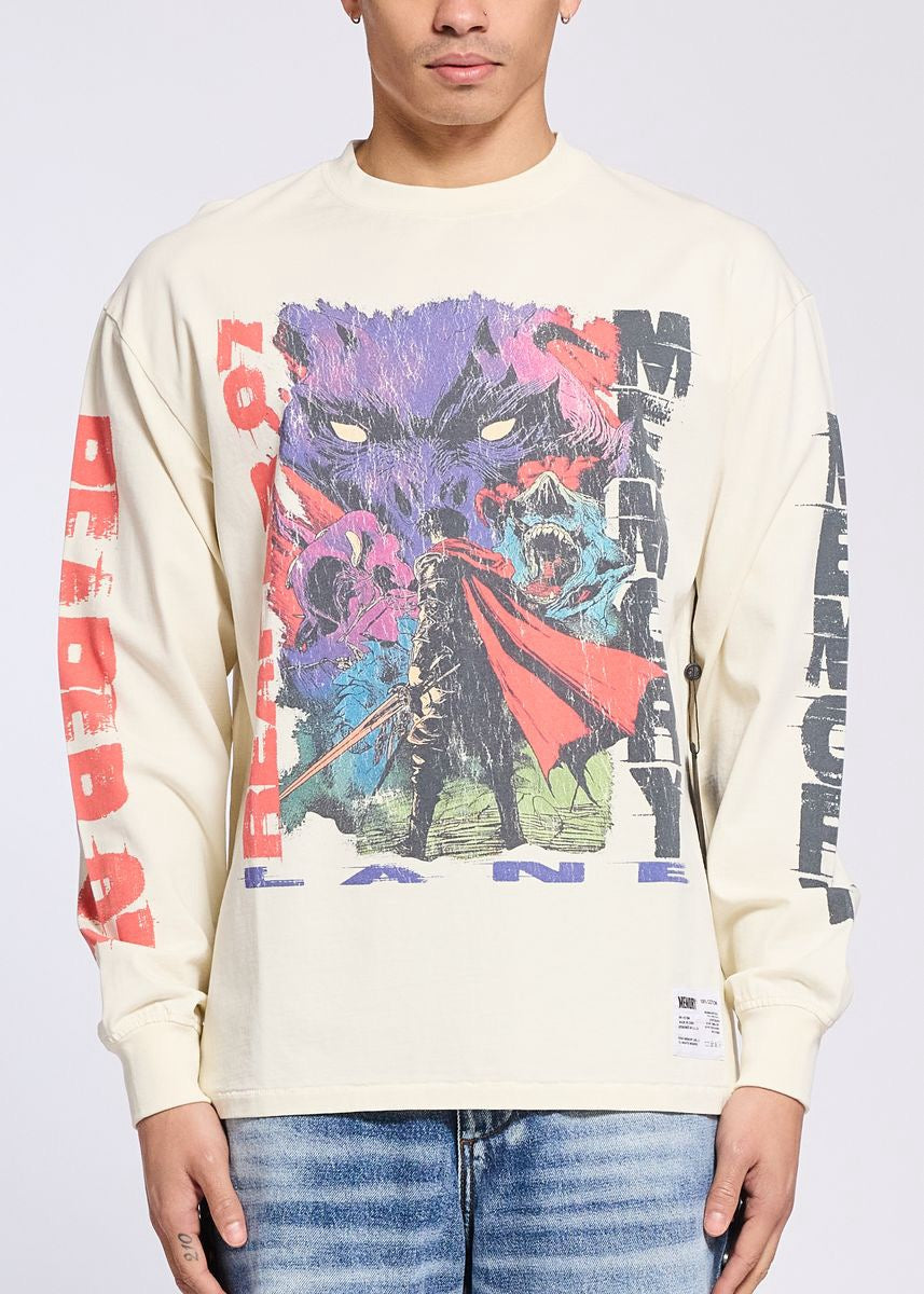 Memory Lane | Reaper Long Sleeve Tee - Antique White