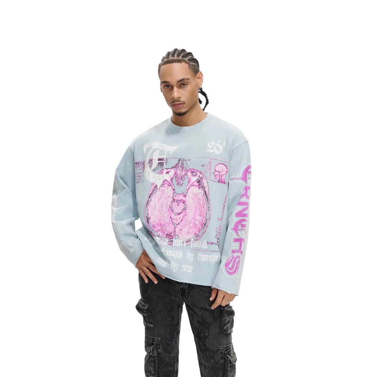 Trnchs | Mindset Long Sleeve Tee - Blue