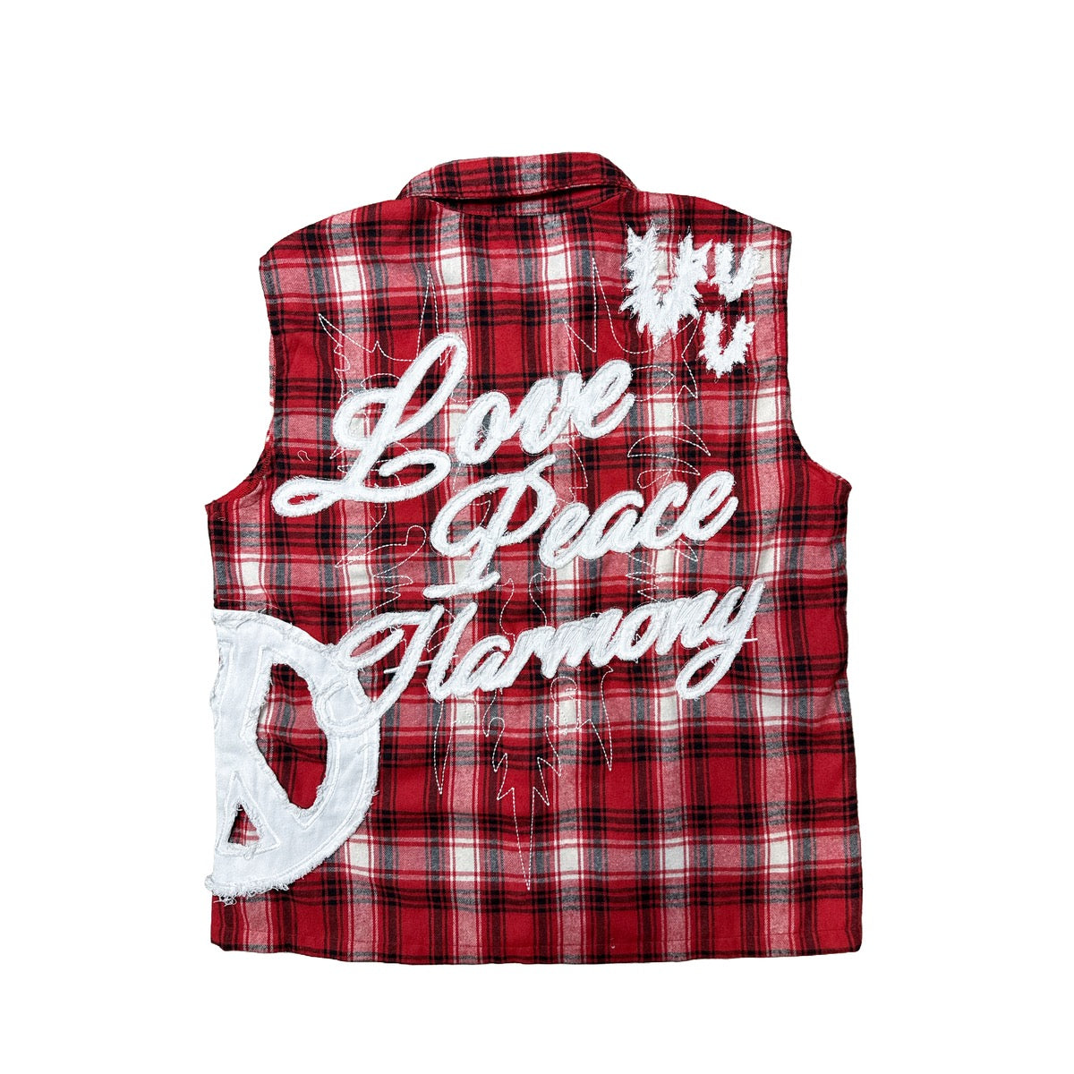 Village | Dreams Sleeveless Flannel Tee - Red