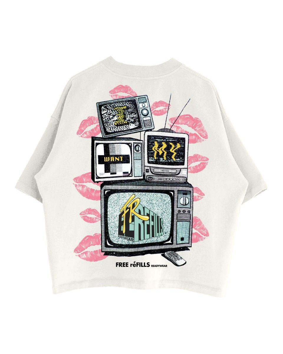 Free Refills | FR TV Tee - Off White