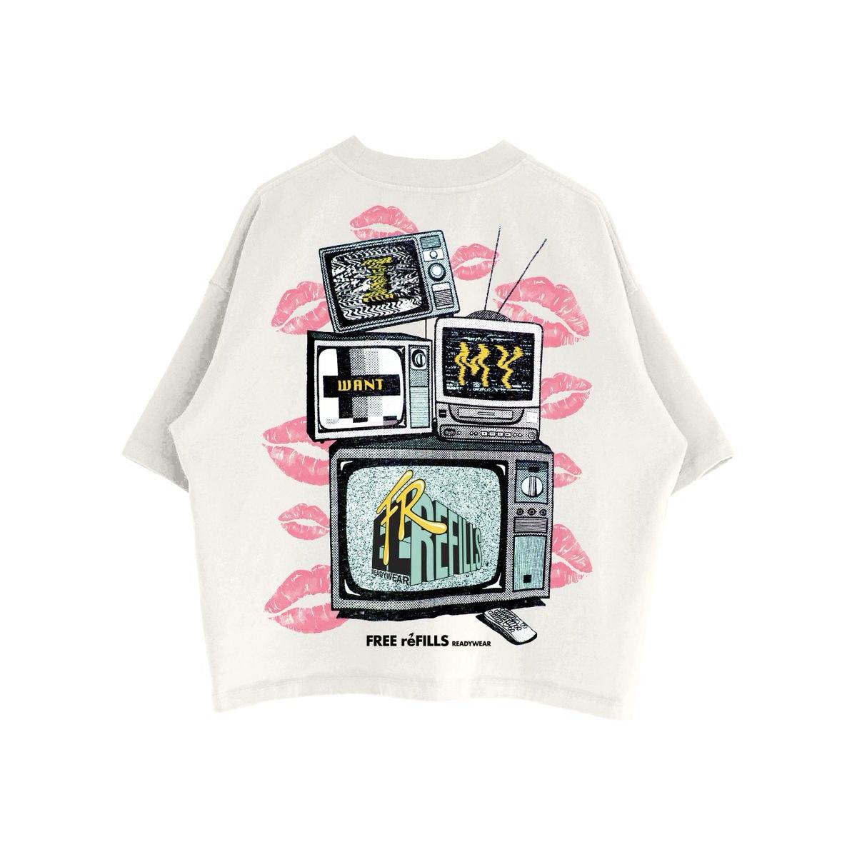Free Refills | FR TV Tee - Off White