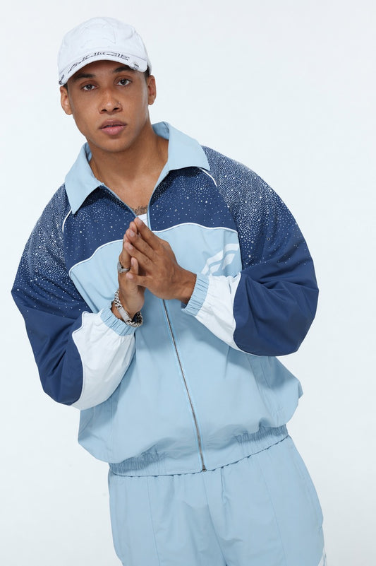 Rvs Labs | Astral Zip Up Jacket- Baby Blue