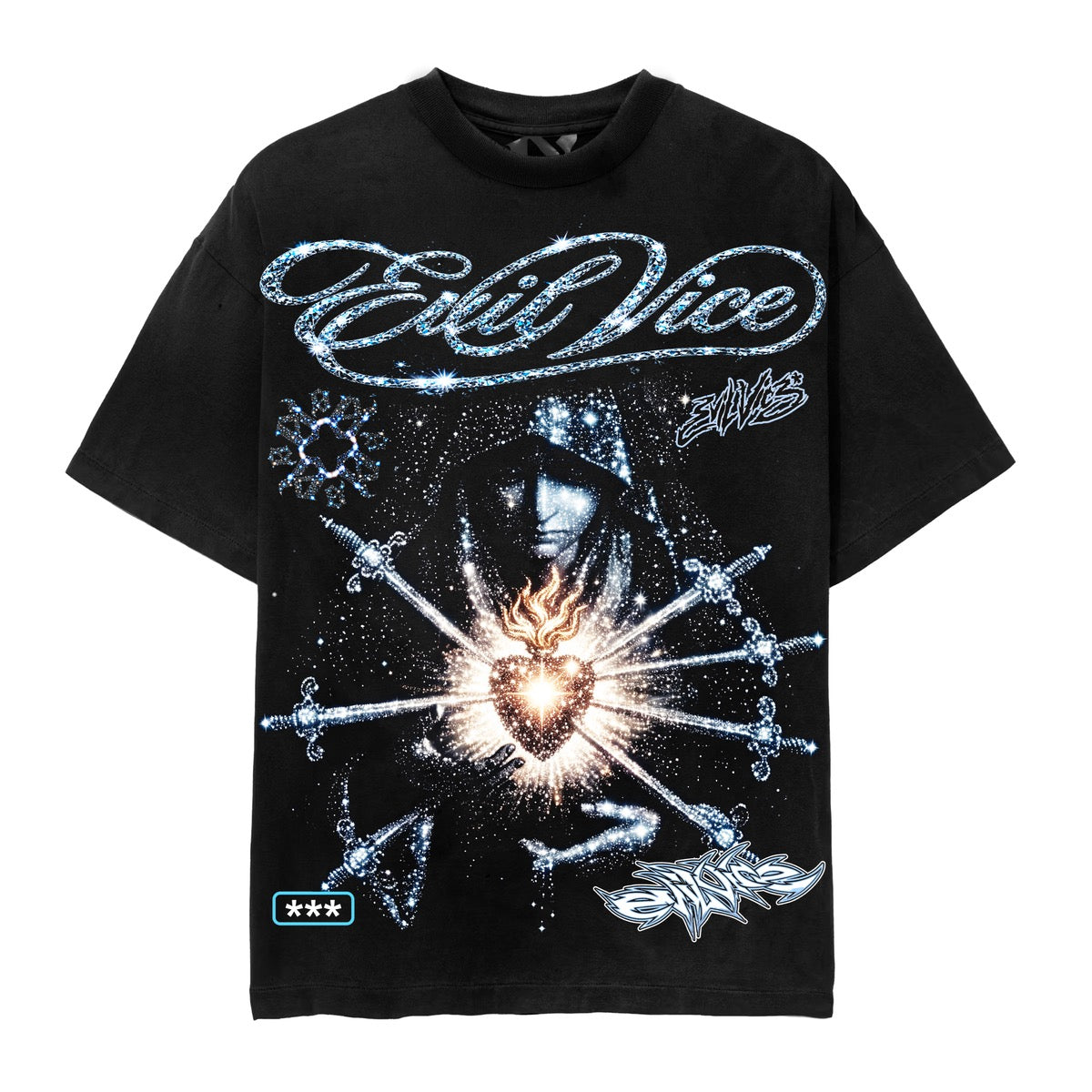 Evil Vice | Sacred Stars Tee - Black