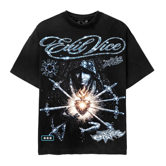 Evil Vice | Sacred Stars Tee - Black