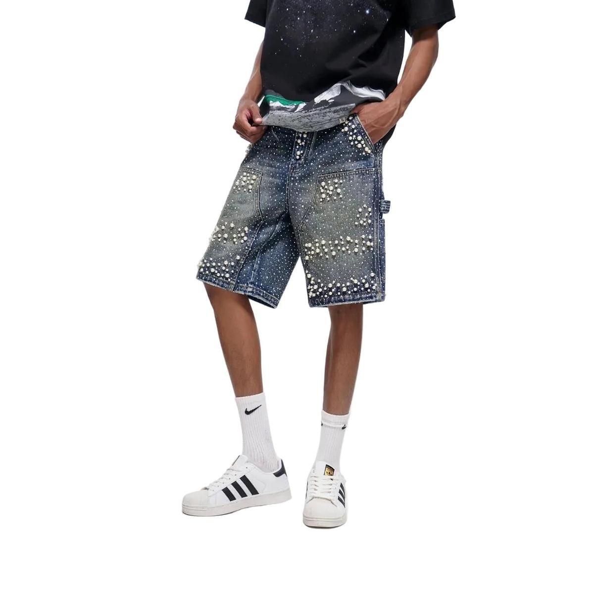 Trnchs | Armor Denim Jorts - Dark Blue Wash