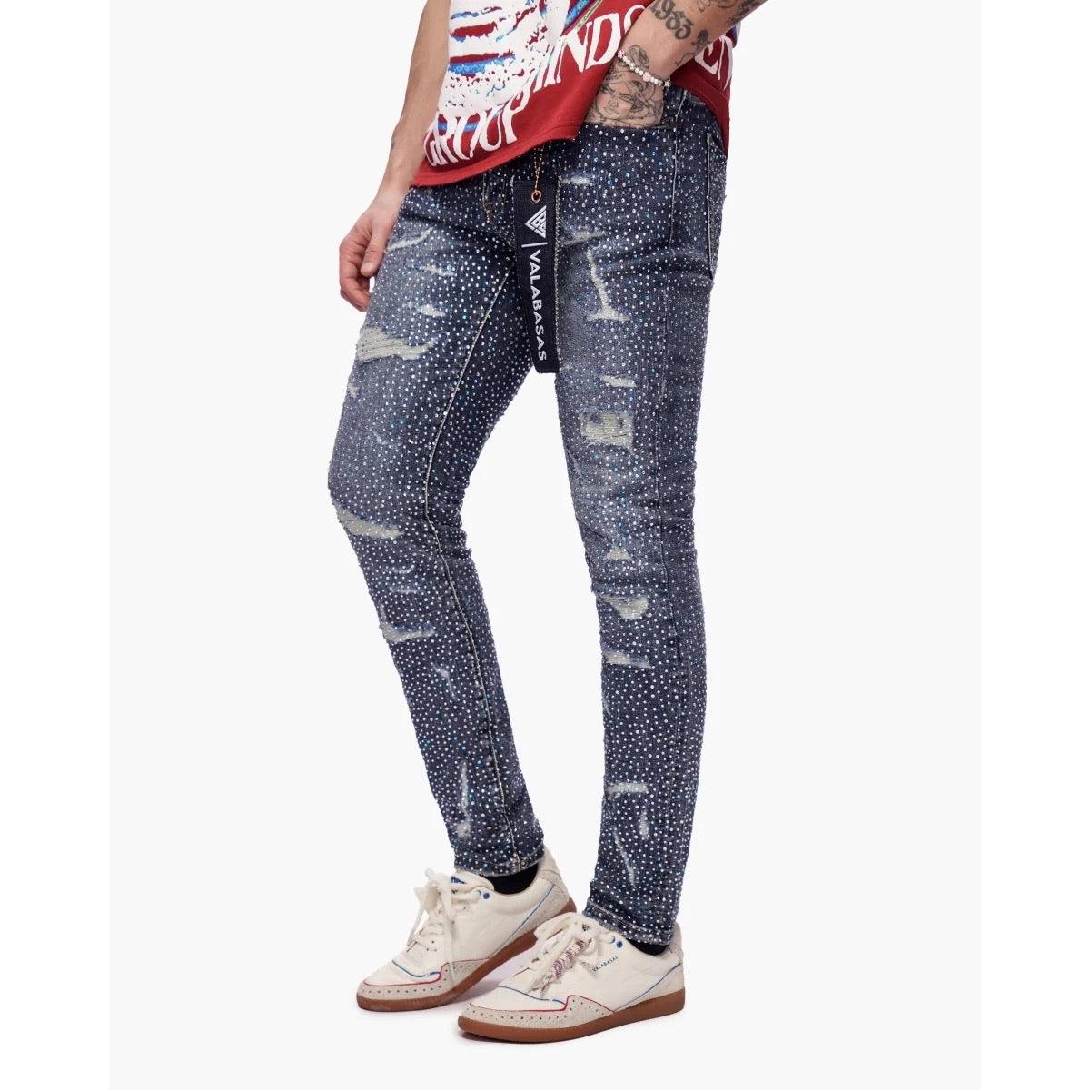 Valabasas | Stagger Skinny - Dark Blue Wash