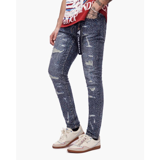 Valabasas | Stagger Skinny - Dark Blue Wash