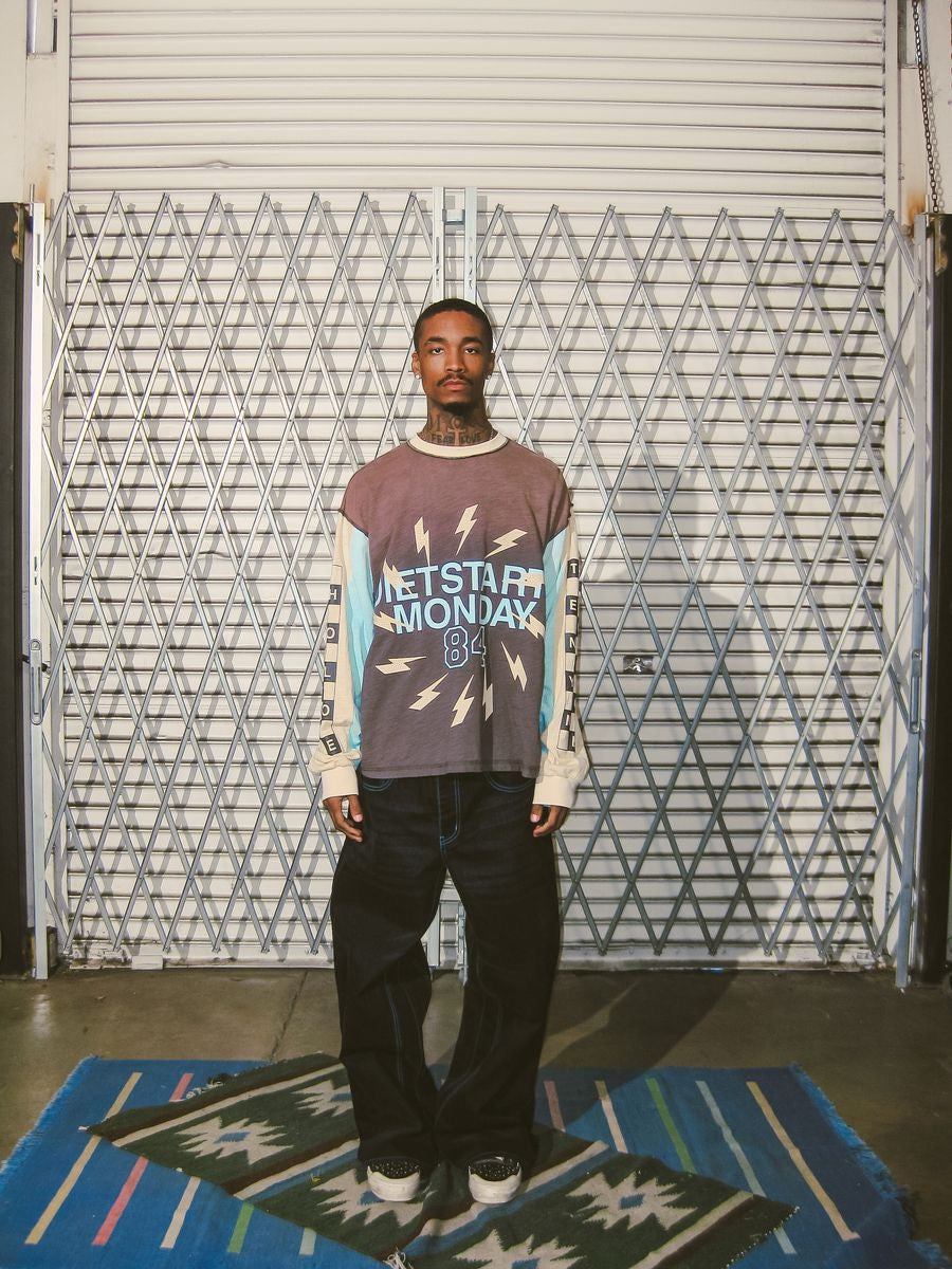 Diet Starts Monday | Bolt Panel Long Sleeve Tee