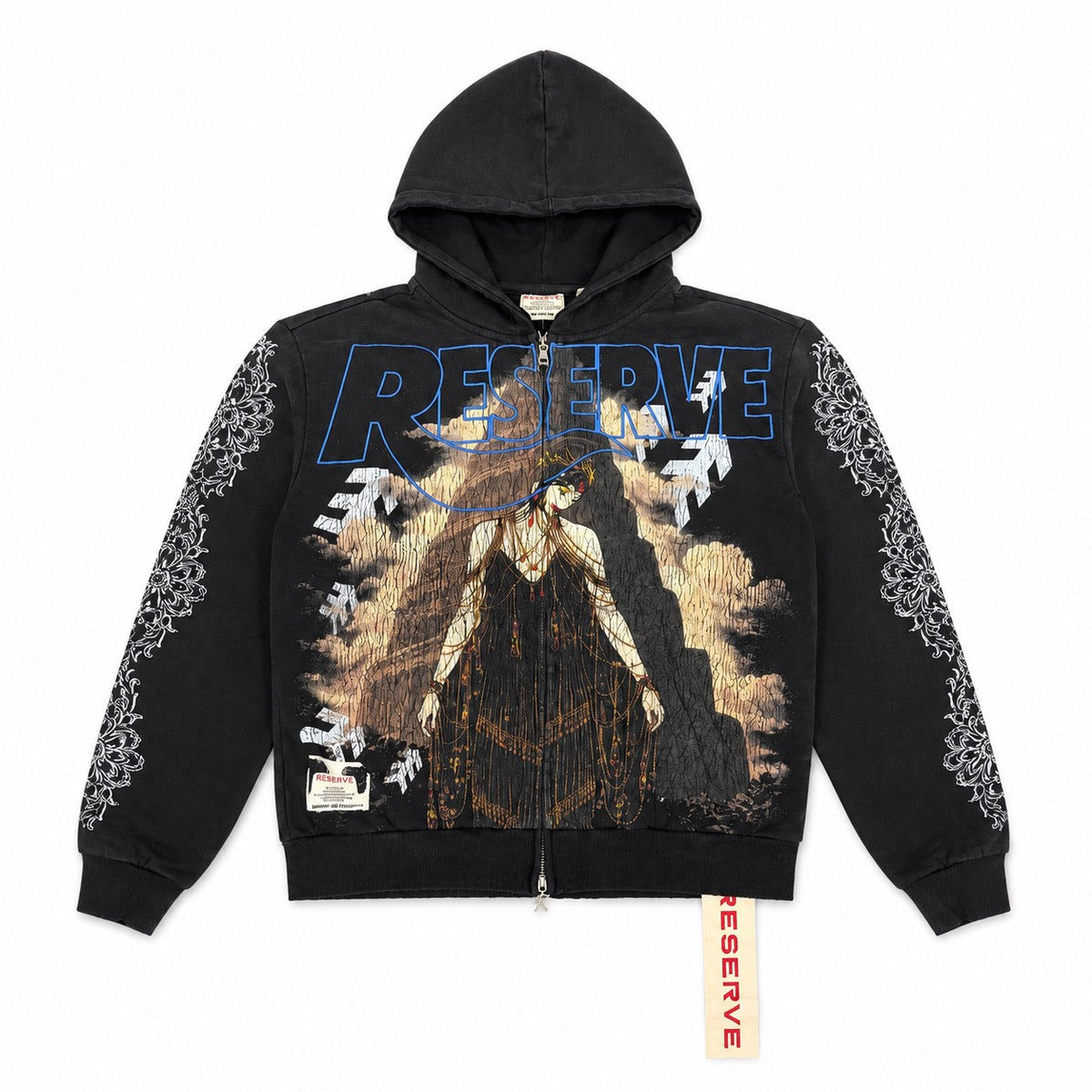 Reserve | Babylon Zip Up Hoodie - Black
