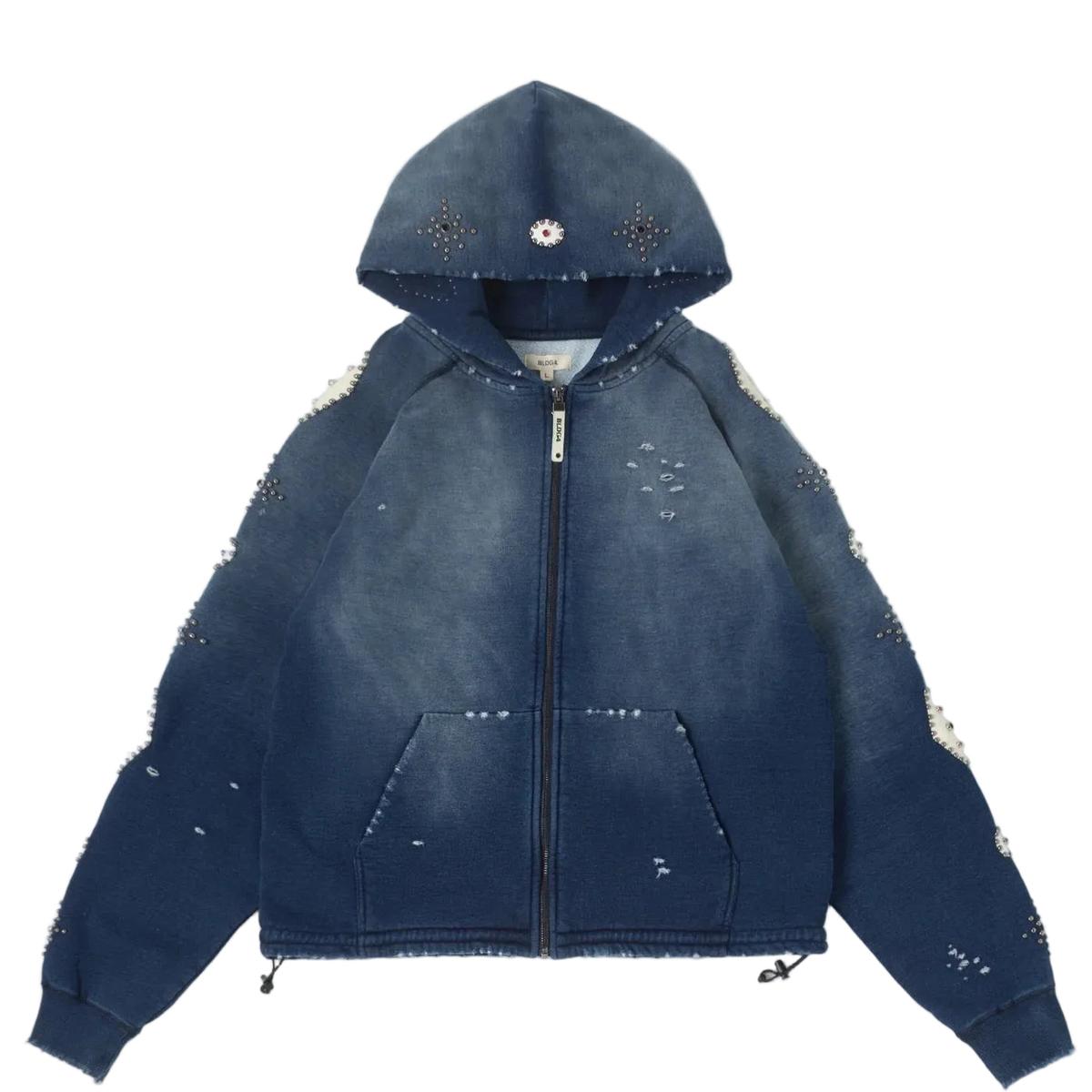 BLDG4 | Falling Hoodie - Indigo