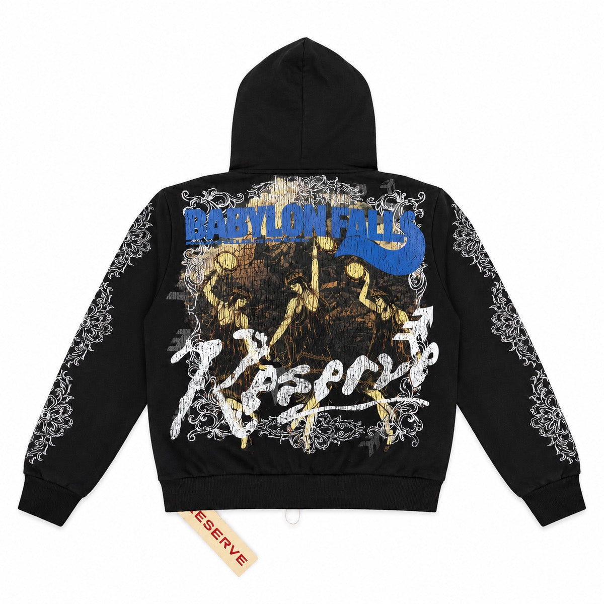 Reserve | Babylon Zip Up Hoodie - Black
