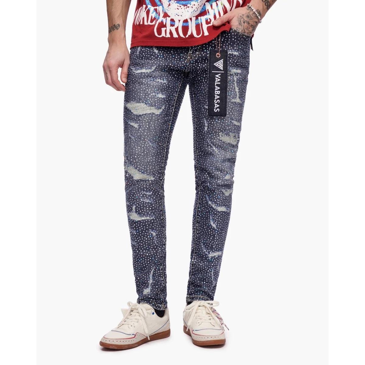 Valabasas | Stagger Skinny - Dark Blue Wash