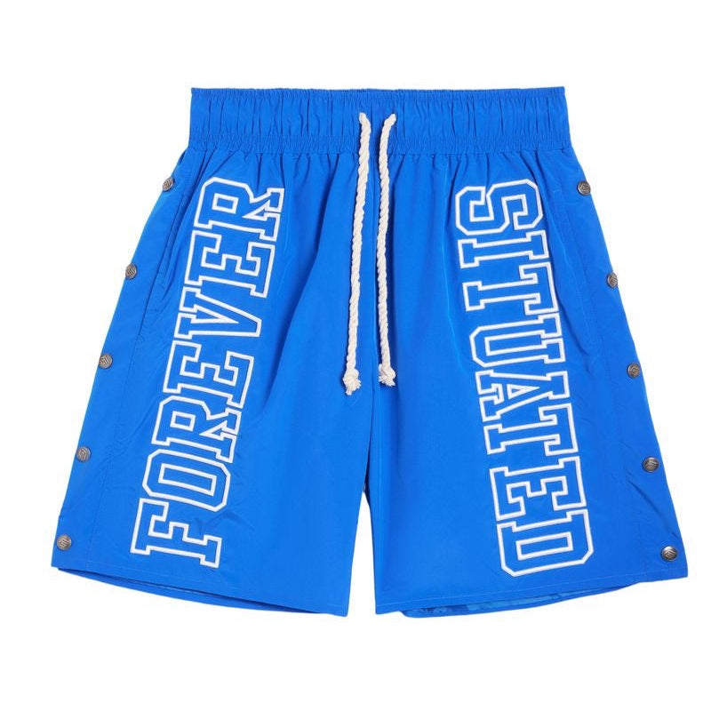 Forever Situated | Nylon Shorts - Royal Blue