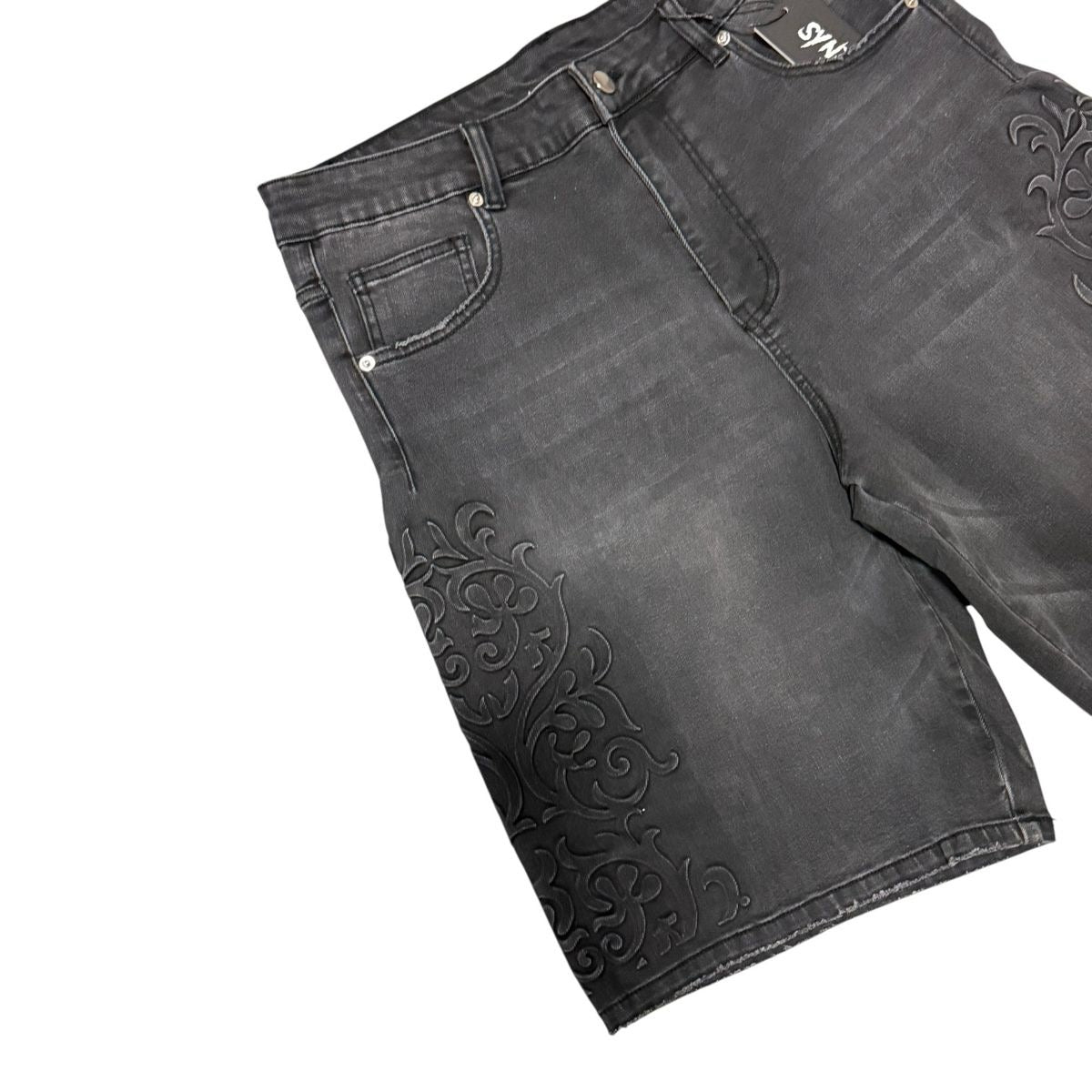 The Syndicate | Legacy Jorts Black Wash