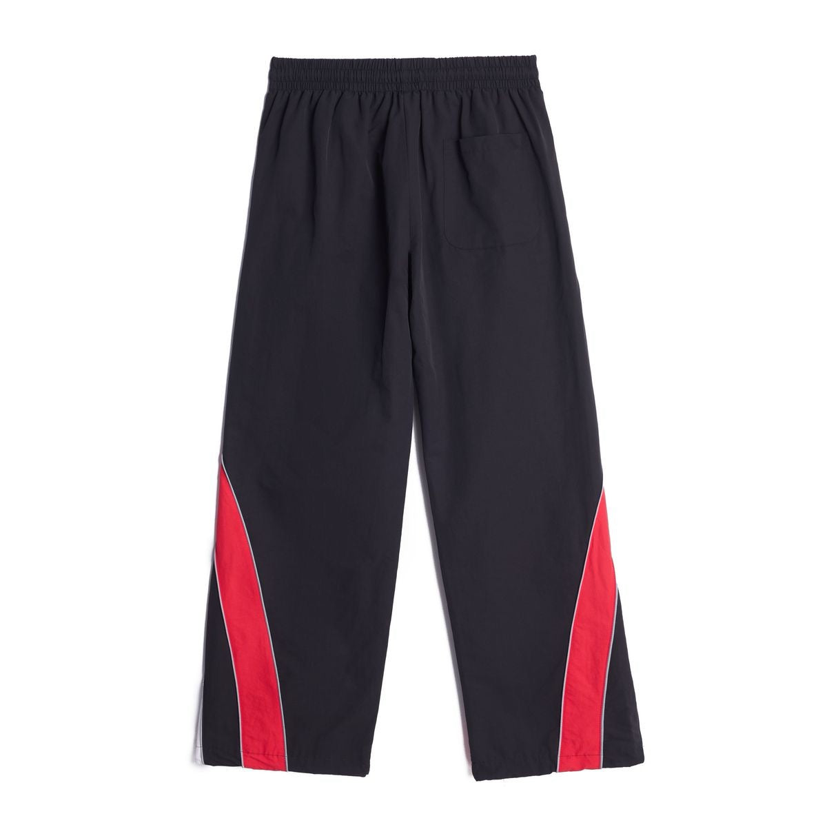 Forever Situated |  Nylon Tracksuit Set - Red/Black