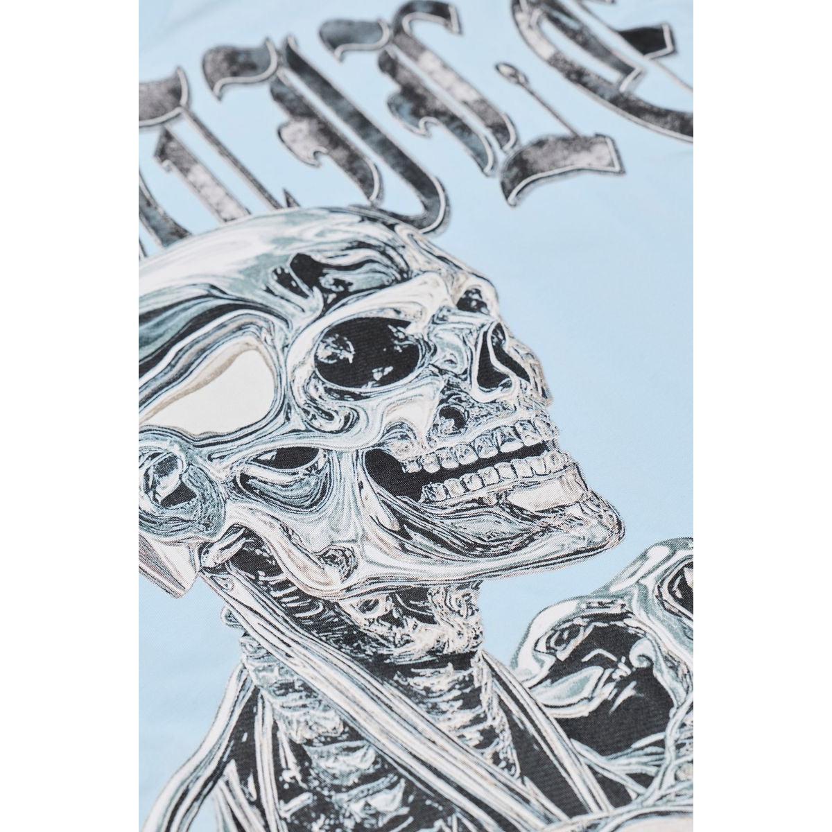 X-Hostile | Chrome Skeleton - Sky Blue