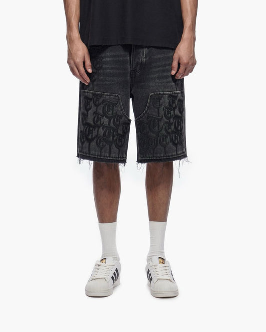 Trnchs | Script Jorts - Black Wash