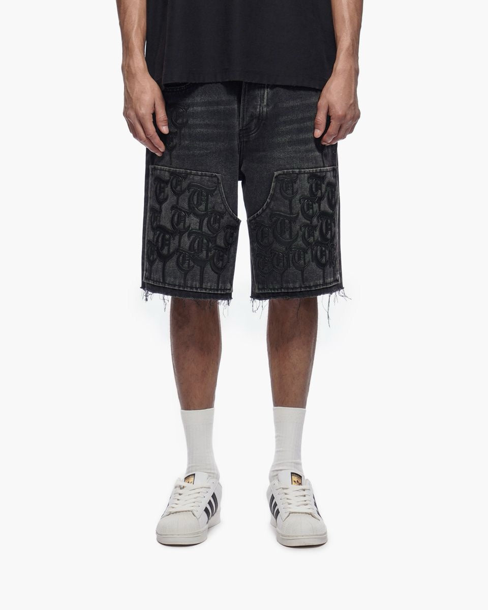 Trnchs | Script Jorts - Black Wash