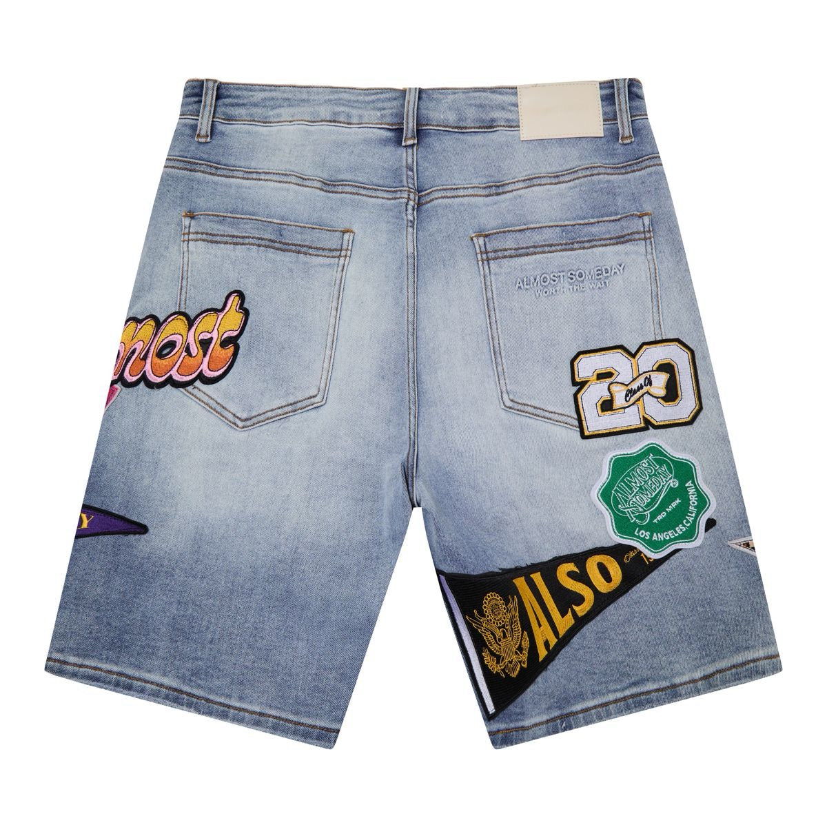 Almost Someday | Pennant Denim Jorts - Blue