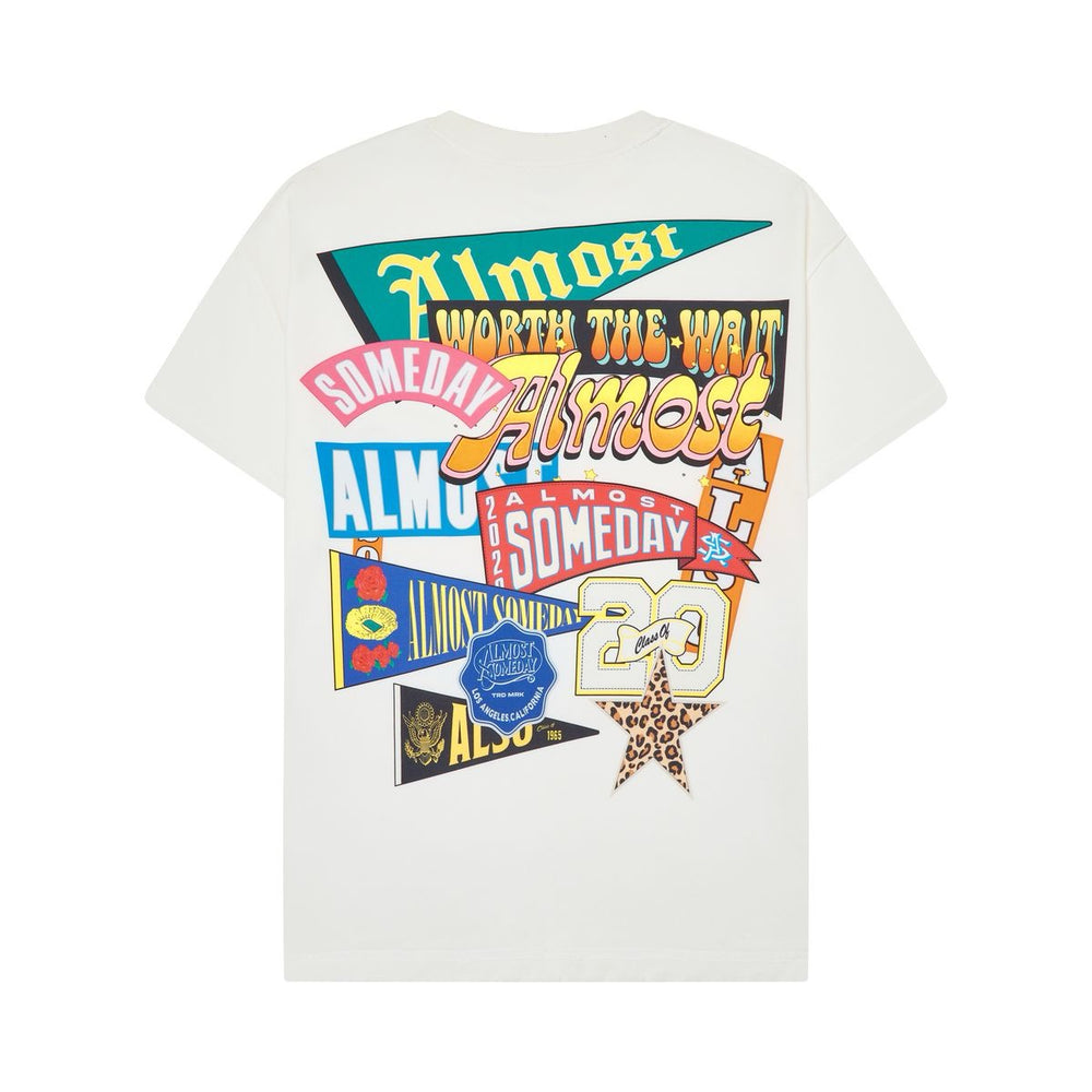 Almost Someday | Pennant Tee - Cream