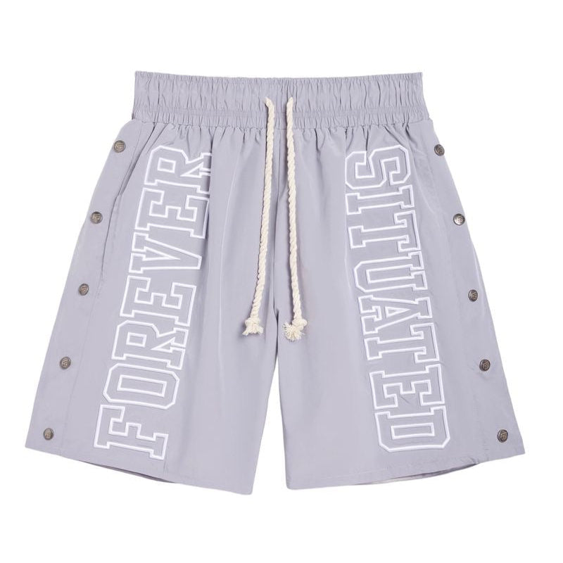 Forever Situated | Nylon Shorts - Grey