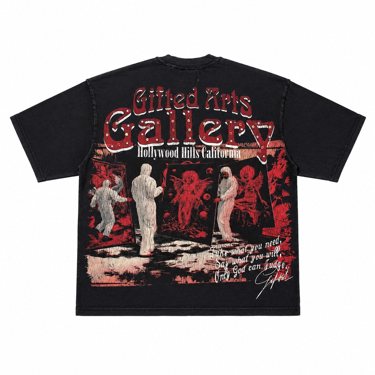 GFTD LA | Gifted Arts Rhinestones Tee - Black