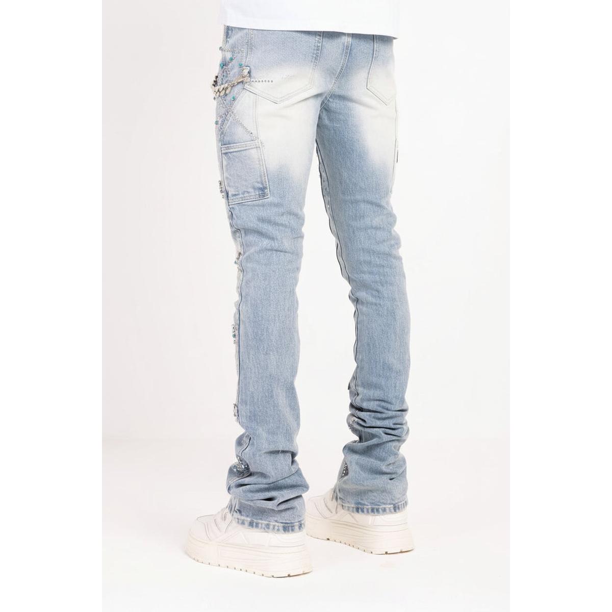 Guapi | Aqua Blue Spider Denim
