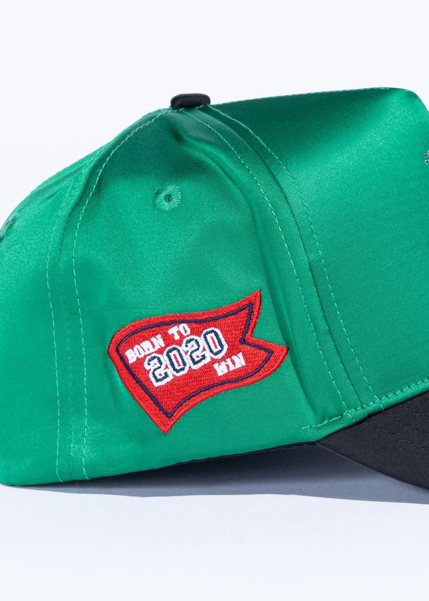 Reference | Celtox Crystals Hat - Green Satin