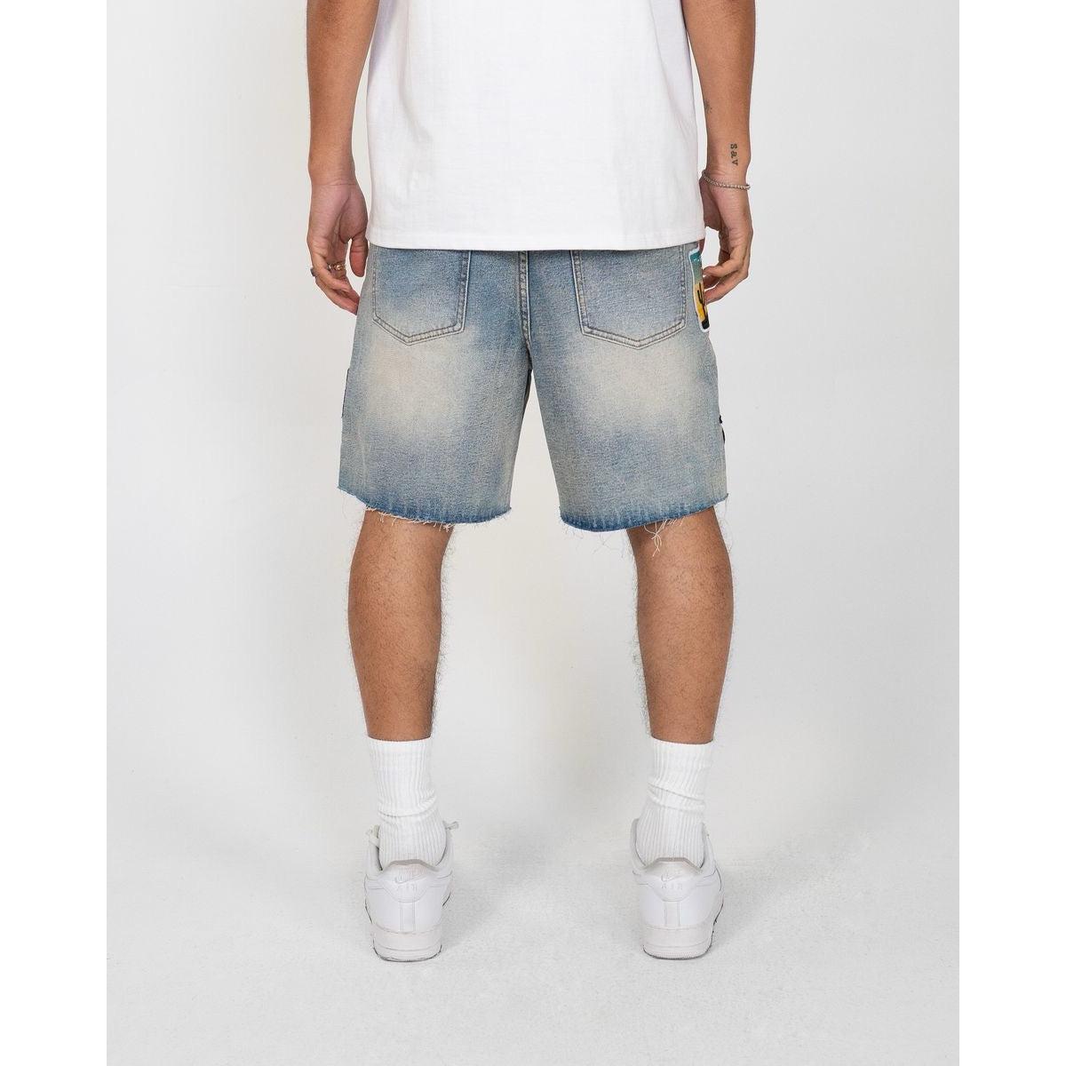EPTM | Canyon Patchwork Jorts - Blue