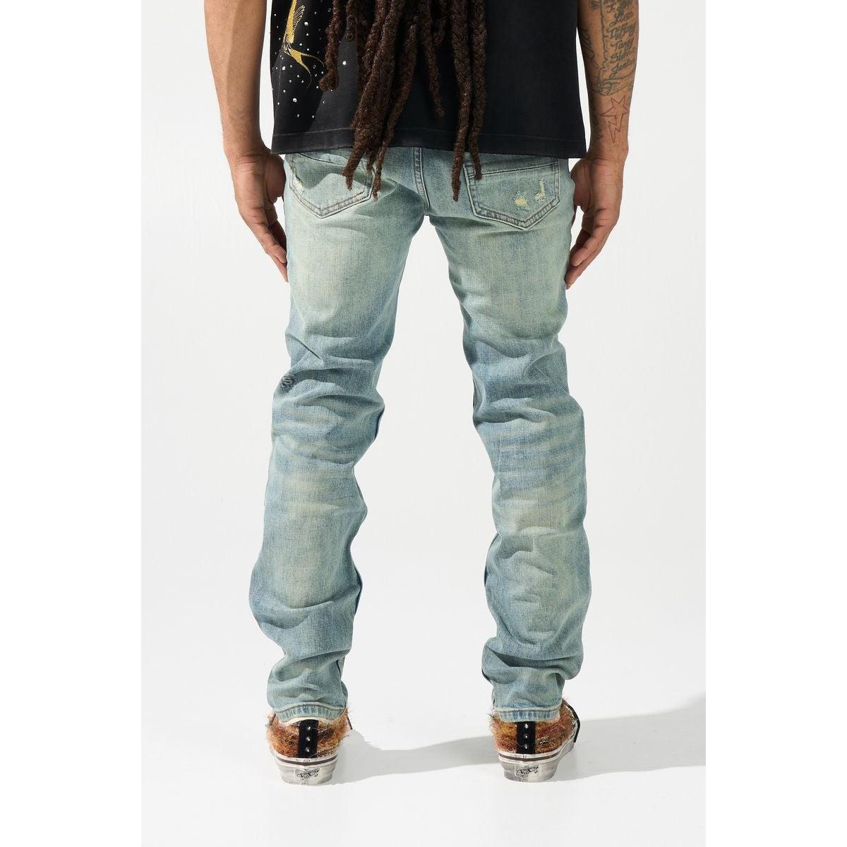 Serenede | Agave Slim Fit Jeans - Sea Foam