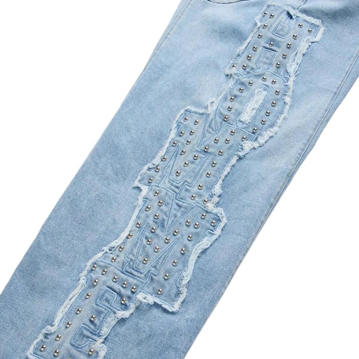 Homme Femme | Superstar Studded Denim - Blue