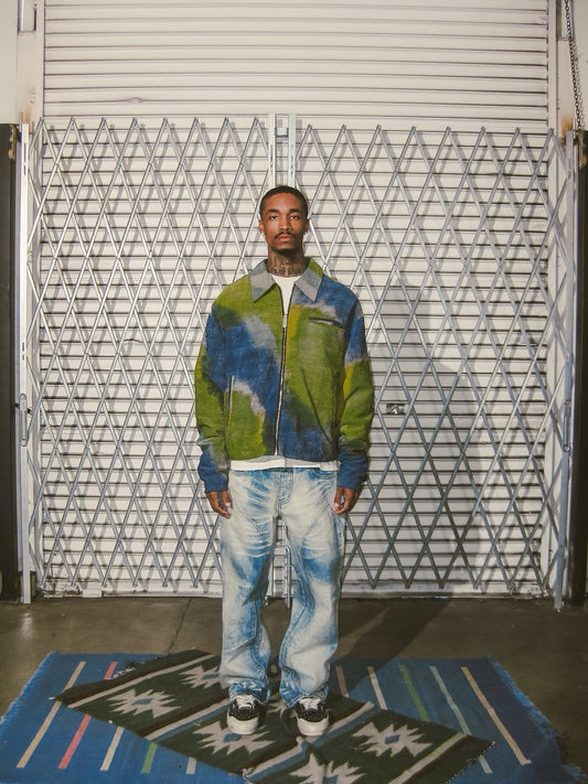 Diet Starts Monday | Double Knee Bolt Baggy Denim - Bleach