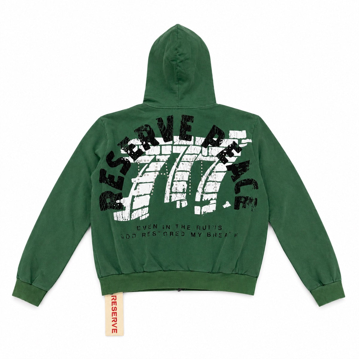 Reserve | 777 Zip Up Hoodie - Green