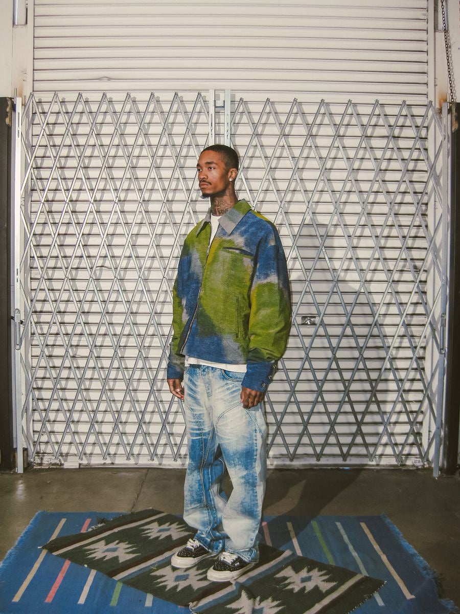 Diet Starts Monday | Double Knee Bolt Baggy Denim - Bleach