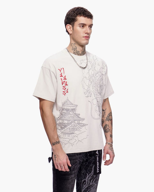 Valabasas | Mist Temple Tee - Washed White