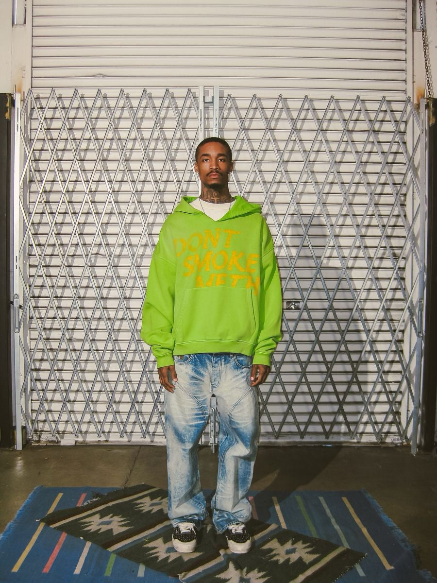 Diet Starts Monday | Double Knee Bolt Baggy Denim - Bleach