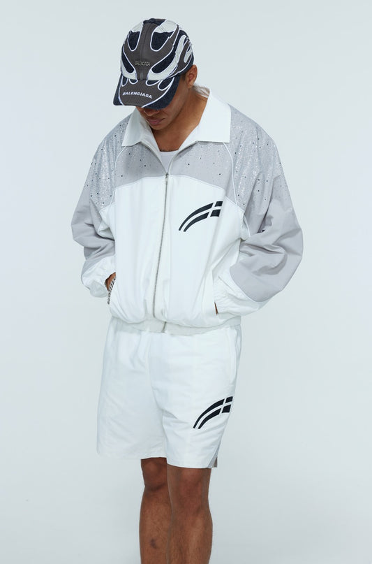 Rvs Labs | Astral Zip Up Jacket - Cool Grey/White